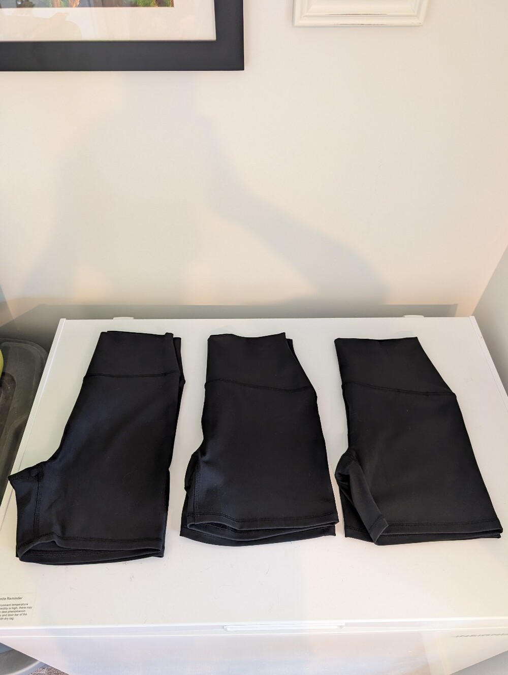 SET of 3 NWOT Black Spandex Shorts